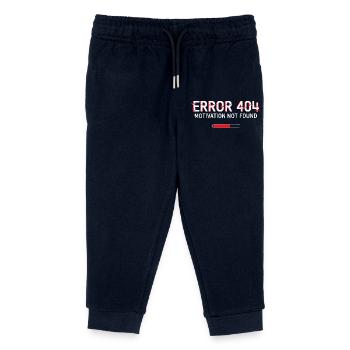 Error 404 Motivation - Kids Organic Sweatpants by Stanley/Stella - navy - Front