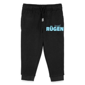 INSEL RÜGEN - Kinder Organic Jogginghose Mini Mover von Stanley/Stella - Schwarz - Vorne