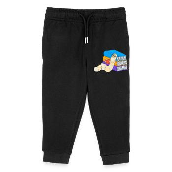 Bücherwurm lesen Buchliebe Leseratte Literatur - Kinder Organic Jogginghose Mini Mover von Stanley/Stella - Schwarz - Vorne
