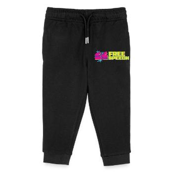 Vibrant graffiti free speech t-Shirt design - Kids Organic Sweatpants by Stanley/Stella - black - Front