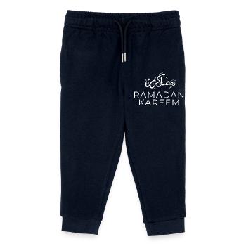 Ramadan Mubarak - Kids Organic Sweatpants by Stanley/Stella - navy - Front