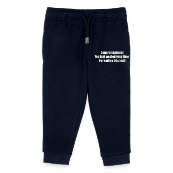 Useless text - Kids Organic Sweatpants by Stanley/Stella - navy - Front