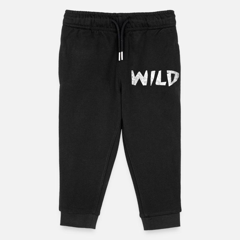 WILD ! - Pantalon de jogging enfant bio Stanley/Stella - noir