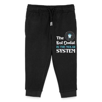 Der Beste Zahnarzt Im Molar-System - Kinder Organic Jogginghose Mini Mover von Stanley/Stella - Schwarz - Vorne