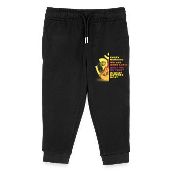 Jeden Morgen Werden Wir Neu Geboren Meditation - Kinder Organic Jogginghose Mini Mover von Stanley/Stella - Schwarz - Vorne