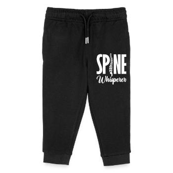 Spine Whisperer Anatomy Artwork - Kids Organic Sweatpants by Stanley/Stella - black - Front