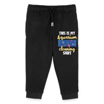 Aquarium Reinigung Lustiger Spruch - Kinder Organic Jogginghose Mini Mover von Stanley/Stella - Schwarz - Vorne
