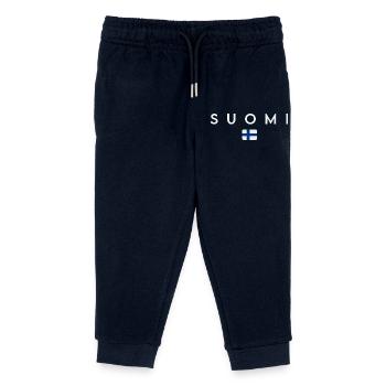 Flag of Finland, Finnish pride - Kids Organic Sweatpants by Stanley/Stella - navy - Front