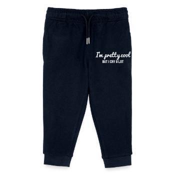 I'm Pretty Cool But I Cry A Lot - Kinder Organic Jogginghose Mini Mover von Stanley/Stella - Navy - Vorne