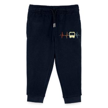 Fréquence cardiaque du bus - Pantalon de jogging enfant bio Stanley/Stella - marine - Devant
