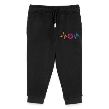 Battement de cœur au volley-ball - Pantalon de jogging enfant bio Stanley/Stella - noir - Devant