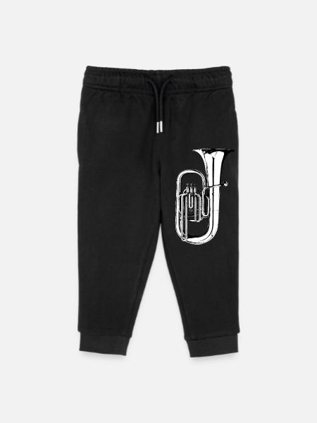 Tuba - Kinder Organic Jogginghose Mini Mover von Stanley/Stella - Schwarz