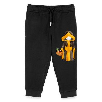 Münchner Kindl avec masque et panier - Pantalon de jogging enfant bio Stanley/Stella - noir - Devant