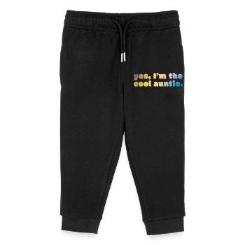 Déclaration de tante cool - Pantalon de jogging enfant bio Stanley/Stella - noir - Devant