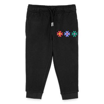 FLOWER. NATURE. ECOLOGY. ANNIVERSARY. FEAST - Kids Organic Sweatpants by Stanley/Stella - black - Front