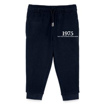Legendärer Jahrgang 1975 Retro Look 1975 - Kinder Organic Jogginghose Mini Mover von Stanley/Stella - Navy - Vorne