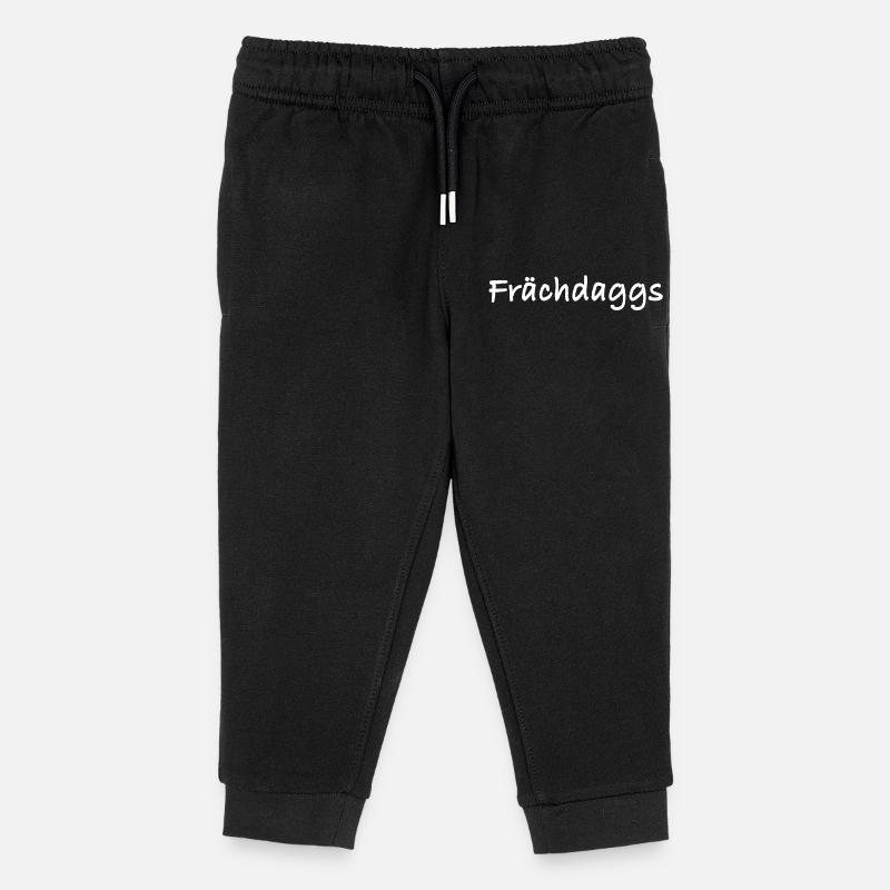 Frächdaggs - Kids Organic Sweatpants by Stanley/Stella - black