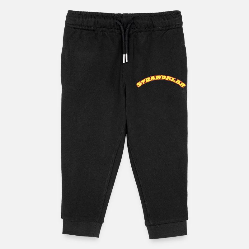STRANDKLAR - Kinder Organic Jogginghose Mini Mover von Stanley/Stella - Schwarz