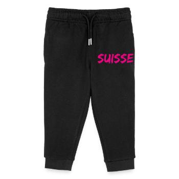 SCHWEIZ. LAND - Kinder Organic Jogginghose Mini Mover von Stanley/Stella - Schwarz - Vorne