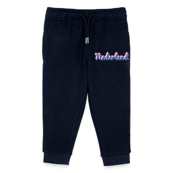 Nederland Script Flag Colors - Kids Organic Sweatpants by Stanley/Stella - navy - Front