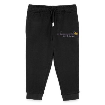 in harmony with the universe - Kids Organic Sweatpants by Stanley/Stella - black - Front