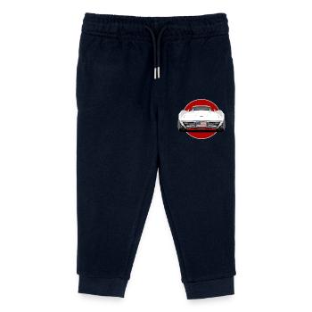 Echtes amerikanisches Muscle-Car - Kinder Organic Jogginghose Mini Mover von Stanley/Stella - Navy - Vorne