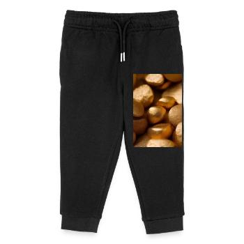 Pièces d’or - Pantalon de jogging enfant bio Stanley/Stella - noir - Devant