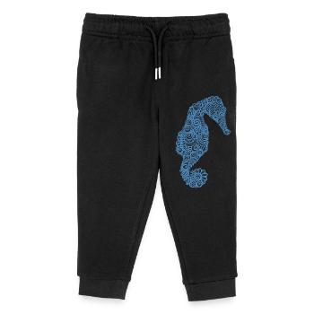 Seepferdchen / Meer / Ozean / Wasser / Tribal - Kinder Organic Jogginghose Mini Mover von Stanley/Stella - Schwarz - Vorne