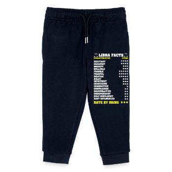 Zodiac sign Libra - Kids Organic Sweatpants by Stanley/Stella - navy - Front