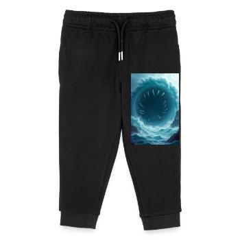 Charybdis, gigantic whirlpool with jagged fangs - Kids Organic Sweatpants by Stanley/Stella - black - Front