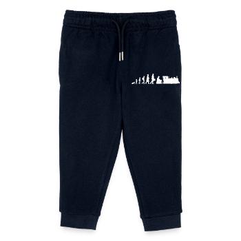 Eisenbahnfreund Entwicklung - Kinder Organic Jogginghose Mini Mover von Stanley/Stella - Navy - Vorne