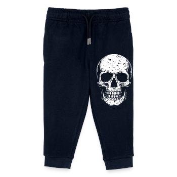 Skull - Kids Organic Sweatpants by Stanley/Stella - navy - Front