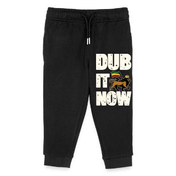 Dub It Now Lion - Kinder Organic Jogginghose Mini Mover von Stanley/Stella - Schwarz - Vorne