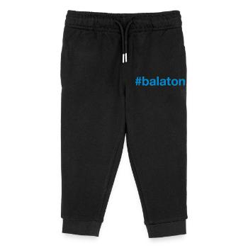 BALATON Hungary Ungarn Hashtag - Kinder Organic Jogginghose Mini Mover von Stanley/Stella - Schwarz - Vorne