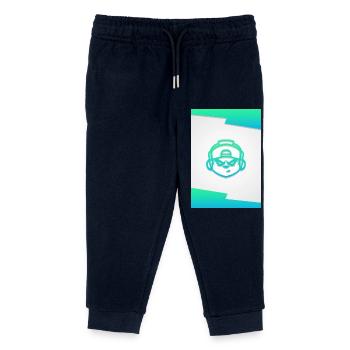 AdK Autogrammkarte V1 Blau - Kinder Organic Jogginghose Mini Mover von Stanley/Stella - Navy - Vorne