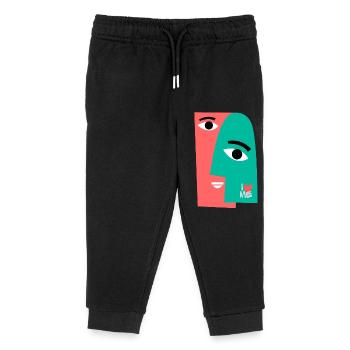 iLoveME - Kinder Organic Jogginghose Mini Mover von Stanley/Stella - Schwarz - Vorne