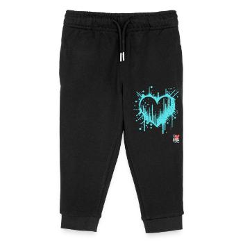 iLoveME - Kinder Organic Jogginghose Mini Mover von Stanley/Stella - Schwarz - Vorne