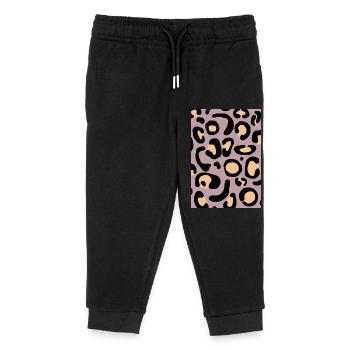 Leopard I - Kinder Organic Jogginghose Mini Mover von Stanley/Stella - Schwarz - Vorne