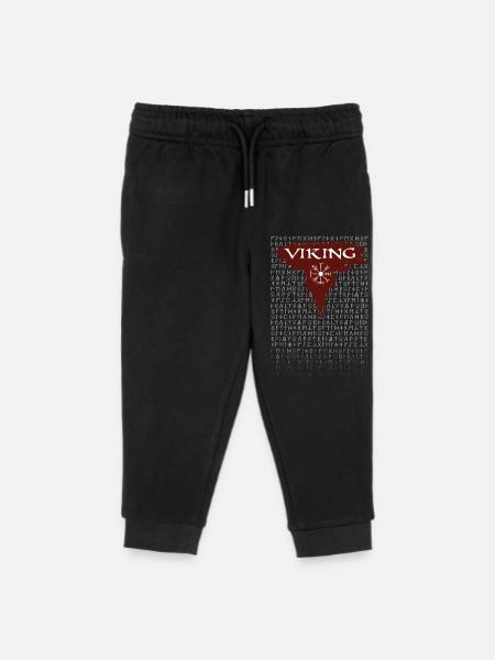 Wikinger - Kinder Organic Jogginghose Mini Mover von Stanley/Stella - Schwarz