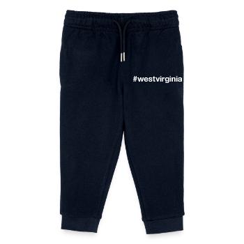 WEST VIRGINIA Hashtag - Kids Organic Sweatpants by Stanley/Stella - navy - Front