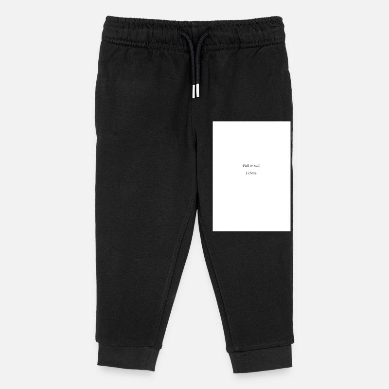 La vie de navigation - Pantalon de jogging enfant bio Stanley/Stella - noir