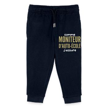 Driving School Instructor - Kids Organic Sweatpants by Stanley/Stella - navy - Front