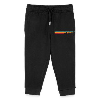 Regenbogen Skyline Silhouette - Kinder Organic Jogginghose Mini Mover von Stanley/Stella - Schwarz - Vorne