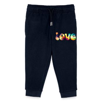 Love - Kids Organic Sweatpants by Stanley/Stella - navy - Front