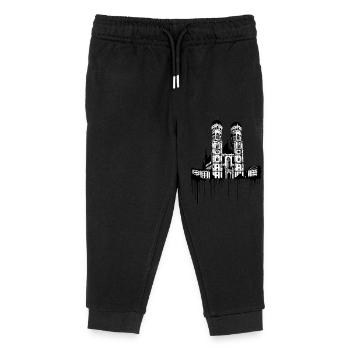 Frauenkirche à Munich | Street Art Banksy Style - Pantalon de jogging enfant bio Stanley/Stella - noir - Devant