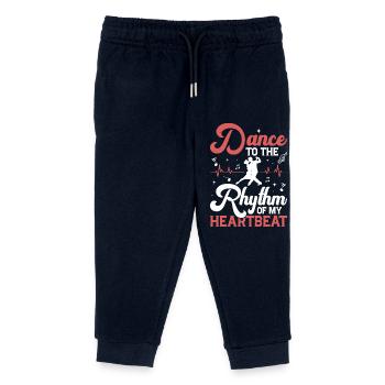 Dance to the Rhythm of My Heartbeat Tango Dance La - Kinder Organic Jogginghose Mini Mover von Stanley/Stella - Navy - Vorne