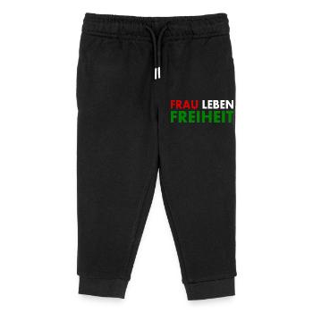 La liberté de vie des femmes - Pantalon de jogging enfant bio Stanley/Stella - noir - Devant