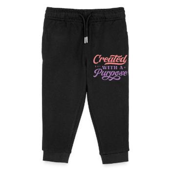 Created With A Purpose - Kids Organic Sweatpants by Stanley/Stella - black - Front