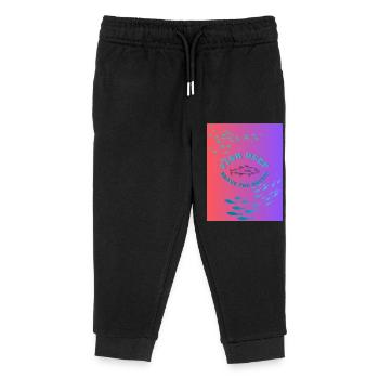 Fish Deep Brave The Arctic - Kids Organic Sweatpants by Stanley/Stella - black - Front