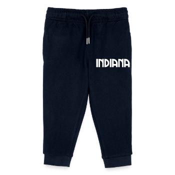 Indiana, Indianapolis, USA, United States of America - Kids Organic Sweatpants by Stanley/Stella - navy - Front